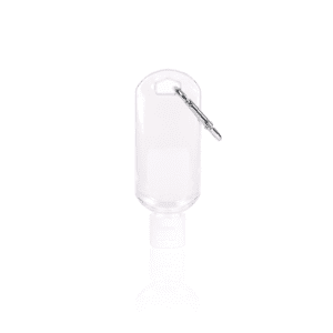 50ml Clear PVC Tottle Bottle with Carabiner