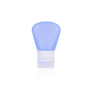 37ml Silicone Frost Blue Bottle with Flip Top Cap